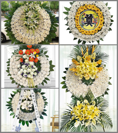 山西长治武乡县蟠龙镇史家咀村花圈速递